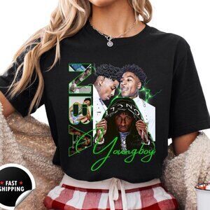 YoungBoy Never Broke Again Graphic Tee, Rap Hip Hop Music Shirt, Vintage 90s 90